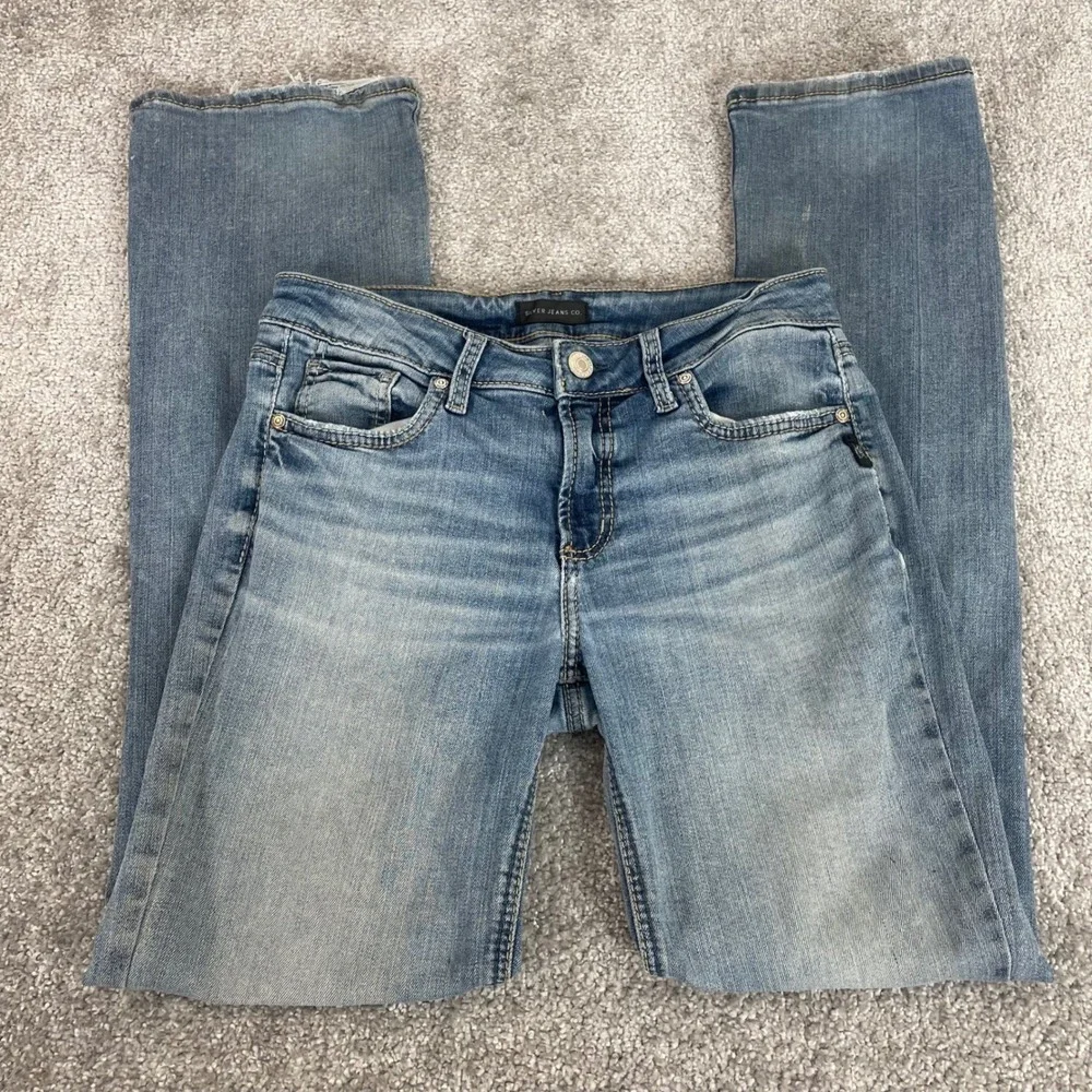 Silver Jeans Womens‎ 28x33 Suki Bootcut Y2K Medium Wash Distressed
